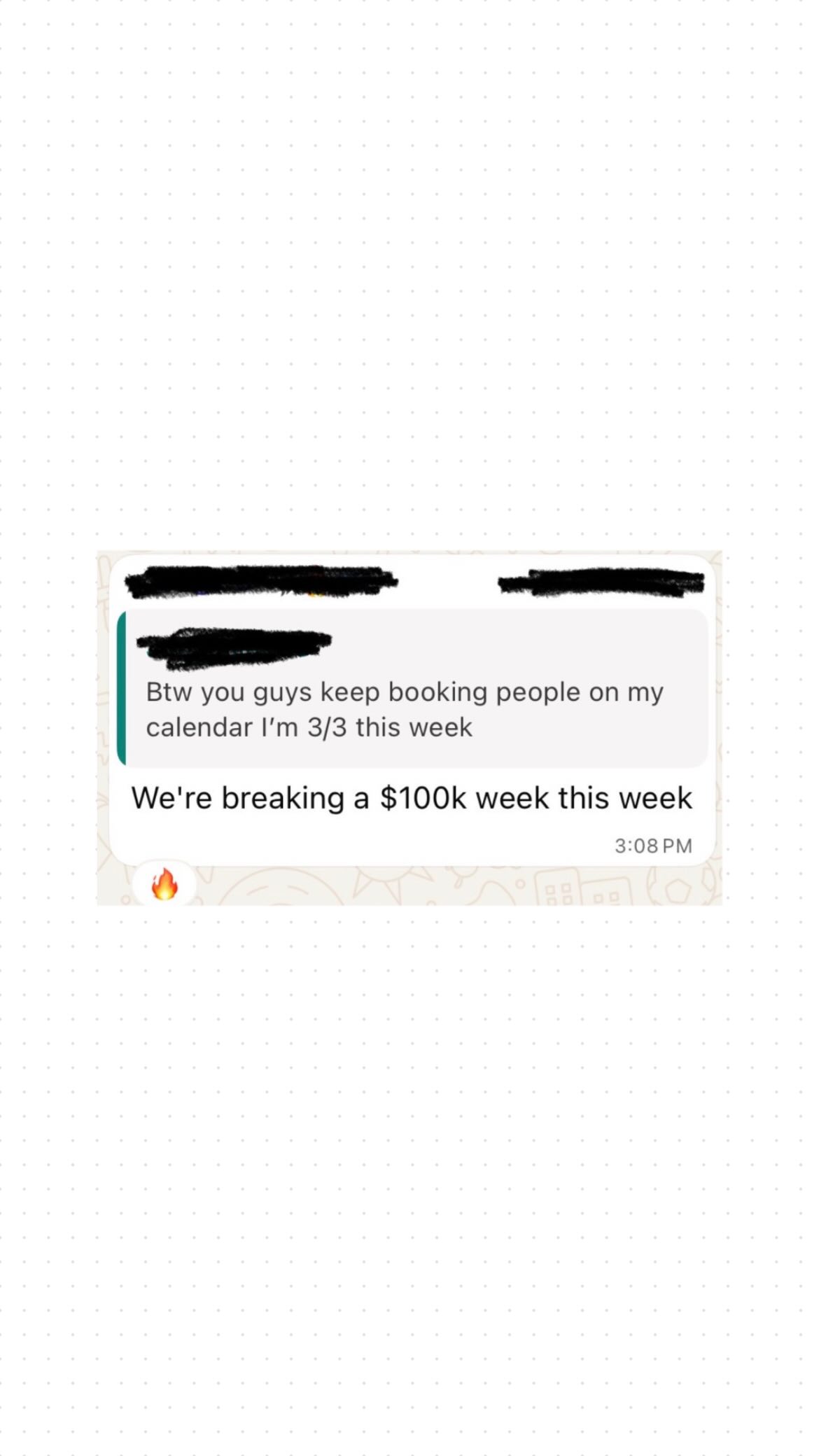 Breaking $100K week