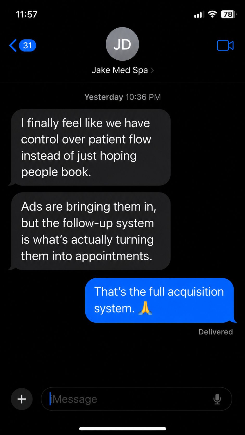 Jake Med Spa — patient flow control